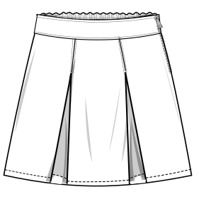 Fashion sewing patterns for School skirt 7783